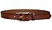 Bullko Men's Casual Genuine Leather Dress Belt For Jeans 1 1/2, Red Brown, 38 inch