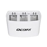 Favrison White OCDAY 3 in 1 3 Port Battery Dock Battery Flight Charger for DJI Phantom 2/3