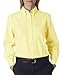 UltraClub Ladies' Classic Wrinkle-Resistant Long-Sleeve Oxford M WHITE