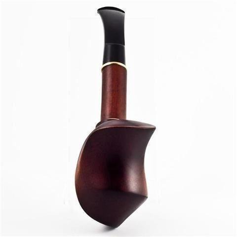 Royal Wooden Collection Handmade 7.1" Pear Wood Smoking Pipe for 9mm Filter - Ukrainian Crafted, Lightweight Ebonite Stem (18cm)