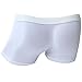 YiZYiF Men's Open Penis Sheath Bondage Boxer Briefs Gay Fetish Underwear Pants White
