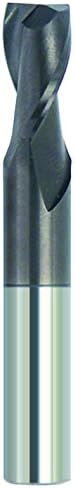 Finecut Tool FT1902602A AlTiN Coated 2-Flute Square USA Made Endmill, 1/16" Dia, 1/4" LOC, 1/8" SH, 1-1/2" OAL
