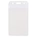 Cmxsevenday No.5759 Waterproof Type PVC ID Card Holder, Clear, Vertical Style, 10-Pack