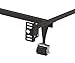 King's Brand Heavy Duty Metal Twin Size Bed Frame with Rug Rollers & Locking Wheels, Black