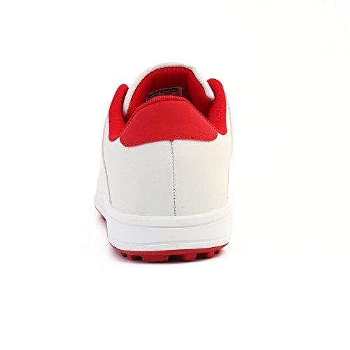 Woodworm Golf Surge V3 Mens Waterproof Golf Shoes White/Red Size 9.5