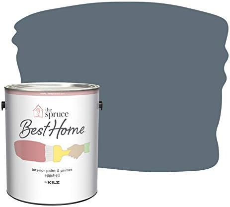 The Spruce Best Home by KILZ 15121901 Interior Eggshell Paint & Primer in One, 1 Gallon, SPR-15 Stormy Skies