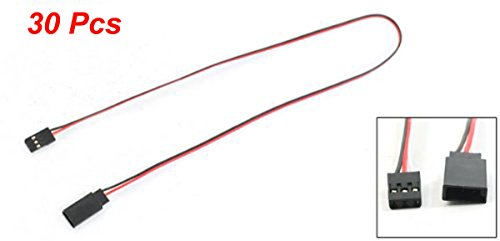 YXQ Servo Extension Cable 3 Pin Male to Female Lead Wire 100mm/150mm/300mm/ 500mm/1M for RC Airplane , 30-Piece(500mm)