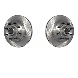 Front Disc Brake Rotors And Hub Assembly Pair For