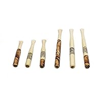 Set of 6 wooden handmade regular cigarette holder mouthpiece