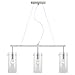 Effimero Pendant Lighting for Kitchen Island | Brushed Nickel Large 3 Pendant Light LL-P335-BN