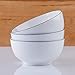 AnBnCn Ceramic White Cereal Bowls - 24 OZ Lightweight & Durable Bowl Sets 4 - Dishwasher & Microwave Safe - for,Rice,Snack Bowls