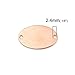JGFinds Oval Metal Stamping Blanks - 20 Pack, Connector Stamp Tags, Engraving Blanks, 30mm x 20mm (1 1/8 x 3/4 Inch) with 2.4mm Holes, Thickness of 1.3mm, Jewelry Making Supplies - Rose Gold Tone