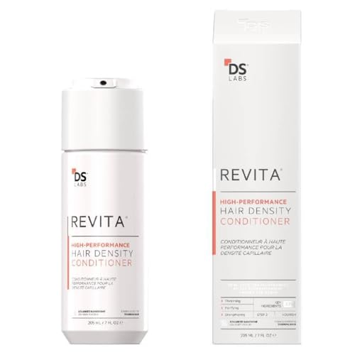 DS Labs For Men & Women Revita Conditioner - Scalp Refreshing Hydration for Fuller Looking, Weightless Hydration, Caffeine, Turmeric, Sulfate & Silicone Free, Color Safe, 205 mL