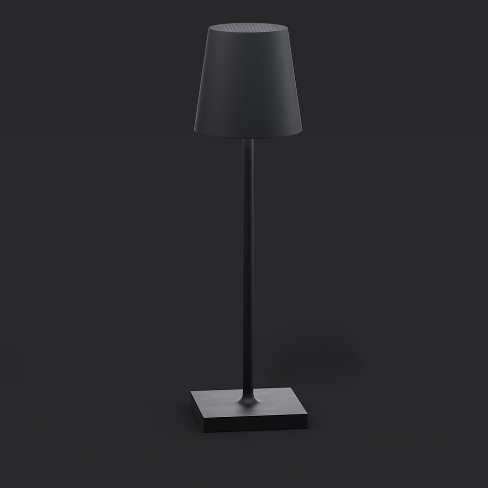 SolarCentre® Jour Indoor and Outdoor USB Chargeable Solar Powered Table Lamp (Jet Black) — image 1