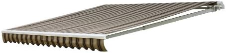 NuImage Awnings 18 ft. 7000 Series Motorized Retractable Awning (122 in. Projection) in Beige/Bisque