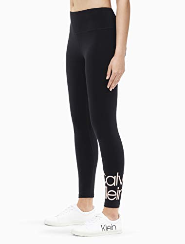 Calvin Klein Performance Women's Stacked Logo High Waist Legging, Sherbet, Medium
