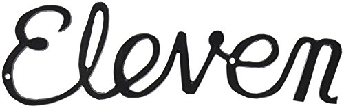 Montague Metal Products Small Script House Number, Eleven