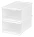 IRIS USA 7qt/1.75gal Plastic Stacking Drawer, White