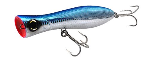 Yo-Zuri R1154-CHB Bull Pop Floating Lure, Holographic Blue