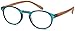 Gamma Ray Reading Glasses - 4 Pairs Flex Round Readers for Women and Men - 2.50