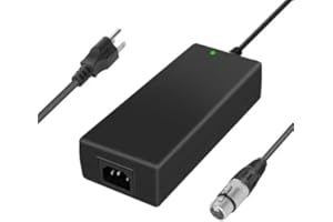 WEIYUE 15V 4-Pin XLR Power Supply and AC Power Supply, for Sony F55 F5 PMW-F3 Venice, Canon C400 C300 III C500 II C700, Blackmagic URSA, VariCam Camera, SmallHD 2400