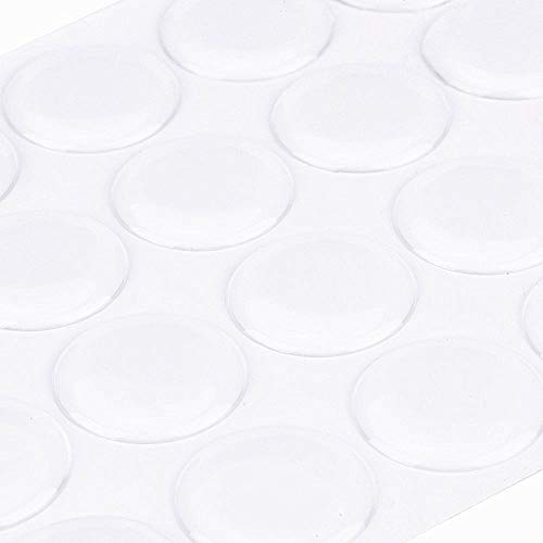 IGOGO 200 PCS Clear Epoxy Stickers Craft Bottle Caps Stickers for Hair