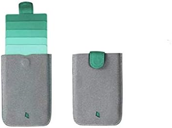 Pull-Out Card Wallet,Leather Cascading Card Purse ID Card Slim Wallet Card Package