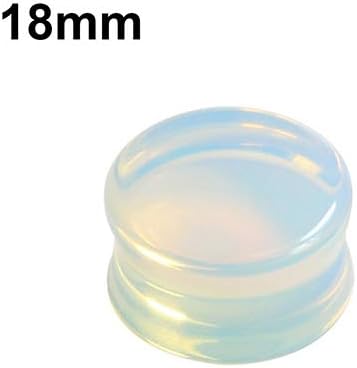Dyyicun12-1 Pc 5-18mm Opalite Double Flared Saddle Gauges Ear Plug Cool Stretcher Piercing - 5 mm