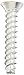 Small Parts 0208LTF Steel Thread Rolling Screw for Plastic, Zinc Plated, 82 Degree Flat Head, Star Drive, #2-28 Thread Size, 1/2