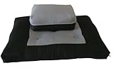 Brand New Black/Gray Zabuton Zafu Set, Yoga, Meditation Seat Cushions, Kneeling, Sitting, Supporting Exercise Pratice Zabuton & Zafu Cushions.