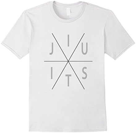 Mens JIU JITSU T SHIRT BJJ TEE Brazilian Jiu Jitsu T-Shirt Small White