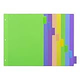 Amazon Basics 3 Ring Binder Dividers With 8