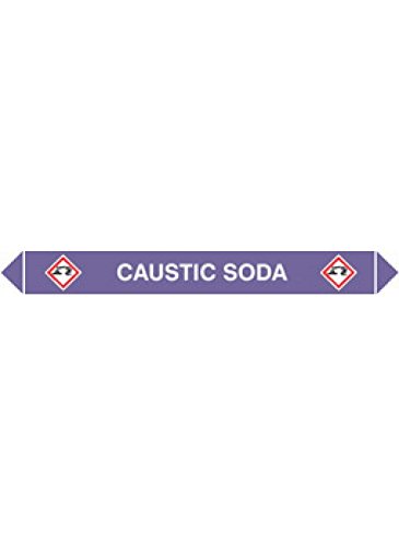 Caledonia Signs 59956 Caustic Soda Flow Marker (Pack of 5)