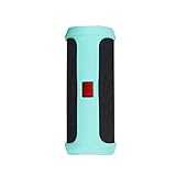 LuckyNV Soft Silicone Case Cover Bag for JBL Flip4 Bluetooth Speaker Shockproof Waterproof Protective Sleeve for JBL Flip4 Flip 4 Column (Green)