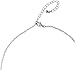 Humble Chic Women's Y-Chain Bar Necklace - Adjustable Long Thin Delicate Chevron Choker Lariat, Silver-Tone