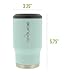 REDUCE 4-in-1 Stainless Steel Bottle and Can Insulator – This Drink Cooler Keeps Bottles, Cans, Skinny Cans and Mixed Drinks Ice Cold – Sweat-Free, Perfect for Outdoor Drinking – Mint