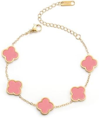 Amazon.com: RAFYZY Lucky Clover 18K Gold Plated Clover Necklace