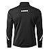 INBIKE Men's Cycling Jacket, Winter Fleece Thermal Windproof Soft Shell Wind Coat Black Small