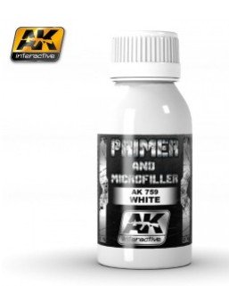White Primer & Microfiller 100ml Bottle AK Interactive