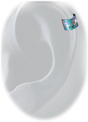 Earwrap (small narrow band Earcuff) 6SN Squiggle Niobioum