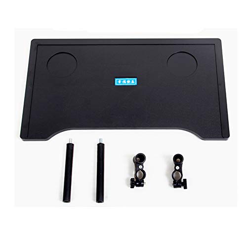 Wheelchair Lap Tray Table with Cup Holder Plastic Lap Tray Medical Portable Child Chair Tray Desk Accessories for Play Computer, Eating Snack, Reading (Suitable for 16-18 Inch Wheelchairs) (Black)