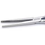 Flat Nose Pliers 7.7/8' | Schmitz 4921HS22 | Straight, Very Long and Strong, Smooth Jaws | ESD-Dissipative | Hightech Tool for Professionals | Made in Germany - Solingen | with Double Leaf Springs