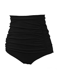 COCOPEAR Tankinis corto de cintura alta para dama, estilo retro vintage (FBA)