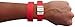 Goldistock Event Wristbands Original Series Fiery Neon Red 200 Count | ¾” Arm Bands | Paper-Like Party Armbands | Wrist Bands