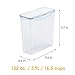 LOCK & LOCK Easy Essentials Food lids (flip-top) / Pantry Storage/Airtight containers, BPA Free, top-16.5 Cup-for Cereal, Clear
