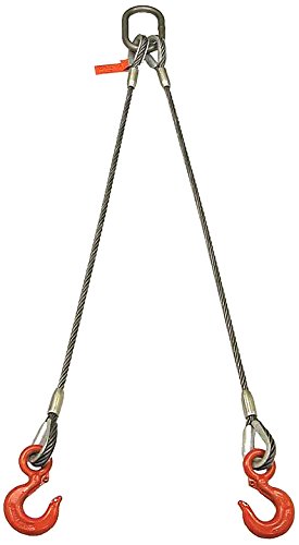 Liftall 142LBX2 Wire Rope Sling, 2 Leg Bridle 1/4