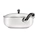Farberware Classic Stainless Steel Fry Saute Pan/Chefpan with Lid, 6 Quart, Silver