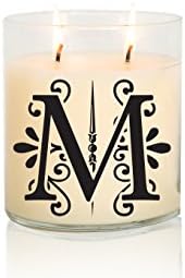 MONOGRAM CANDLE | Single Letter | Large Creme Brulee/Vanilla Scented Candle | Hand Poured, Handcrafted, Highly Fragrant | Personalized Gifts