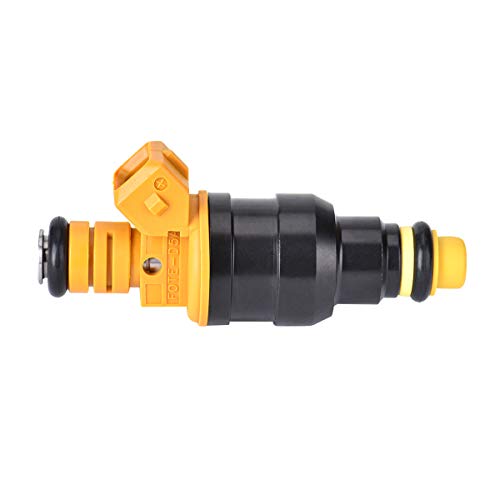 280150943 0280150939 0280150909 New Fuel Injector Set of 8, Fits 1992-2004 Ford E250, F150, F250, F350, E350, Mustang, Lincoln and Mercury 4.6L, 5.0L, 5.4L, 5.8L Vehicles (Yellow)