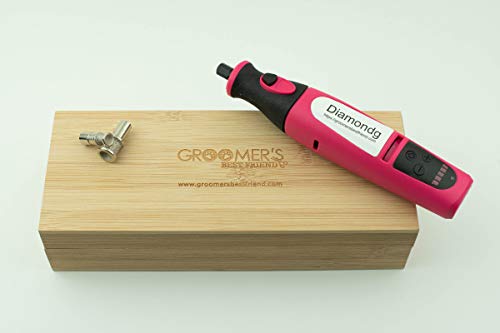 Groomers Best Friend Diamond Rotary Nail Grinder for Dog - Professional Grooming Painless Trimmer Tools for Dogs Nails - Handheld Clippers for Toenail and File for Smoother Tips (ProKit) - Thumbnail 3